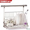 富华厨房挂件不锈钢厨房置物架 多功能壁挂收纳沥水架厨房挂架