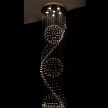 奢华水晶吊灯 水晶钢丝吊线灯楼梯客厅灯 酒店大同水晶吊灯