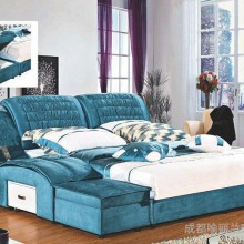 出售 欧式多功能头层皮布床软体床 软体床