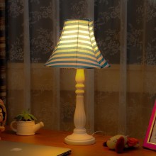 热销推荐 布艺罗马柱树脂台灯 创意卧室装饰台灯