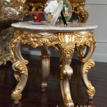 新古典家具客厅小圆几 意大利奢华贴金箔圆几 欧式圆几 C94