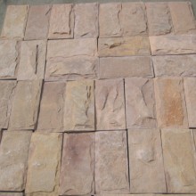 天然文化石厂家泓峰石材河北文化石厂家粉砂岩文化石红色外墙砖厂家，使建筑外墙靓起来