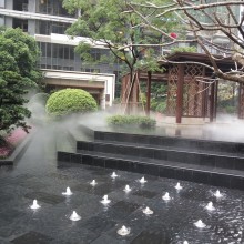 宏日 酒店园林绿化人造雾景观工程 景观工程项目