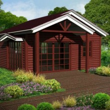 圣菲亚 木屋别墅出厂价100平米别墅简易活动房