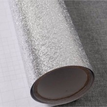 深压虫纹橘皮式纹路亮色金属贴膜 pvc防水自粘波音软片 银箔贴纸