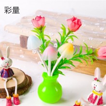 创意礼品新奇特花瓶插电小夜灯led光控七彩小夜灯夜光灯地摊批