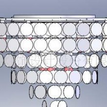 室内欧洲风格简约不同颜色贝壳吸顶灯