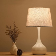 LED触摸小台灯简约装饰卧室床头台灯客厅书房北欧布艺台灯