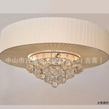 吉喜灯饰布艺灯罩吸顶灯，简约大方卧室客厅吸顶灯，家饰