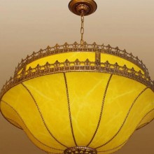 苏州厂家直供卧室客厅吊灯新中式现代古典布羊皮纸创意非标吊灯