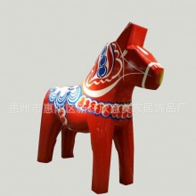 工厂定制小马玻璃钢雕塑 小马景观雕塑 创意小马造型雕塑摆件