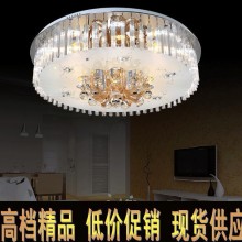 批发水晶灯 led圆形现代水晶吊灯 60W高档大气酒店大厅led吸顶灯