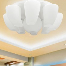 现代简约客厅酒店工程创意形状艺术的 玻璃吸顶灯
