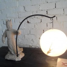 新中式复古树脂装饰台灯 人物 客厅 酒店 茶楼 会所  L