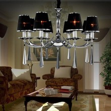黑色布艺吊灯个性新古典后现代简欧式奢华客厅餐厅卧室酒店工程