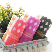 【巾恋】直批纯棉运动毛巾浴巾超市商场专用方格礼品毛巾