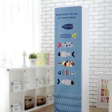 小白鼠家饰 热卖全包立式方柜机罩空调套浅蓝七彩鱼全包空调罩