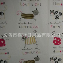 厂家批发浴室帘 欧美时尚卡通调皮小猫PEVA浴帘 环保防水加