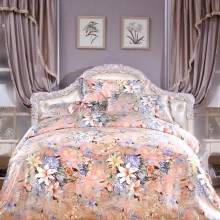 床上用品四件套 真丝四件套批发 100%桑蚕丝 16姆米足