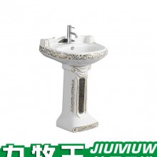 欧美黄金款式立柱盆 落地立柱盆 陶瓷柱盆9020