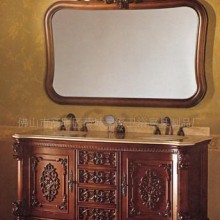 仿古橡木浴室柜,浴室柜,高档实木浴室,古典浴柜，卫浴台盆柜