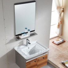 高端新款不锈钢浴室组合柜台盆柜一体挂墙卫浴柜批发   807