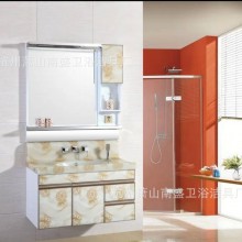 卫浴厂家现货直销外贸精品洗手间专用浴室柜玉石盆PVC
