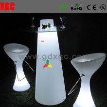 滚塑LED发光创意酒吧家具 酒店LED夜光茶几桌子 酒店家具