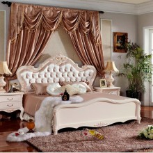 供应法式家具 婚房首选 8805#双人床含床头柜 工厂直销价