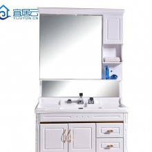 浴室挂墙式浴柜 陶瓷洗漱台洗手盆多功能镜台柜批发定制1046
