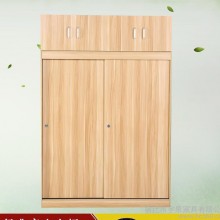 时尚简约现代家具衣柜 新款板式简易衣柜 平拉门多层柜子可定制