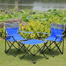 批发户外 折叠桌椅 办公培训桌 野餐桌 便携桌3件套