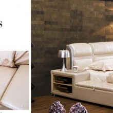 真皮软体床，创意床，时尚大床，豪华软体床