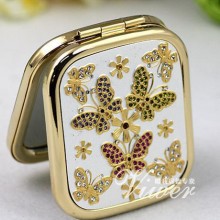 厂家镜子 化妆镜厂家 带钻化妆镜 穿衣镜 时尚 金属 礼品