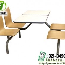 供应上海GG12151C餐桌椅 快餐桌椅 连体桌椅 钢架餐桌 学校食堂餐桌 促销