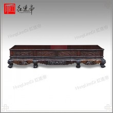 红连帝正品红木电视柜 老挝大红酸枝2.2米电视柜 交趾黄檀电视柜