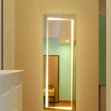 LED灯镜欧式时尚无框穿衣镜全身镜落地镜衣柜镜壁挂试衣大镜子