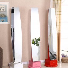 欧式旋转实木全身镜宿舍卧室落地镜服装店试衣镜壁挂穿衣镜化妆镜