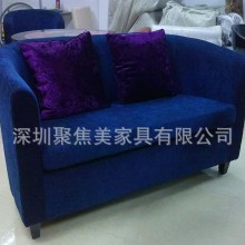 深圳沙发厂家直销火锅餐厅沙发 定制布艺沙发 绒布布艺沙发
