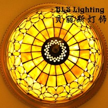 欧式天然贝壳灯 卧室书房灯 玄关灯 欧式田园吸顶灯