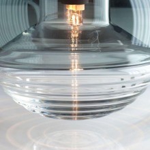 现代简约玻璃材质吊灯 按钮式烟灰色玻璃吊灯Tom Dixon