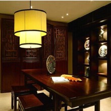 批发中式布艺吊灯 温馨客厅餐厅灯具 酒店茶楼会所工程过道吊灯