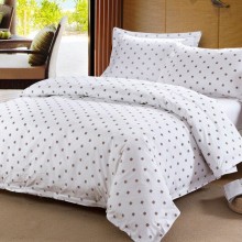 酒店用品  客房用品  客房布草 嘉家纺 40支印花四件套 纯棉 活性印染 舒适保暖 提花 宽边 绑带