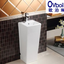 蒙娜丽莎陶瓷立柱盆浴室立式洗脸盆面盆一体立柱盆阳台洗手盆批发