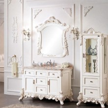 专业生产【别墅】橡木欧式浴柜 高端组合浴柜卫浴柜直销6914