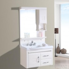 信居卫浴挂墙式组合浴室柜PVC洗脸手盆组合柜 镜柜 欧式浴柜