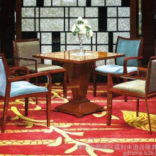 酒店餐厅家具 星级酒店成套餐桌椅 餐厅实木家具定制FLL-CT03