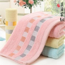 厂家直销 新款小彩格纯棉断档提花毛巾 加厚吸水柔软手巾低价批