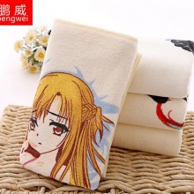 厂家直销 纯棉温变魔术变色创意毛巾 加厚吸水柔软脱衣变色毛巾