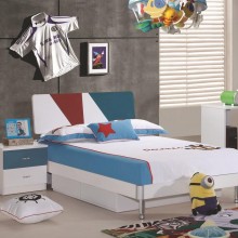 简约板式床儿童板式床舒适环保男女童床 卧室家具组合批发